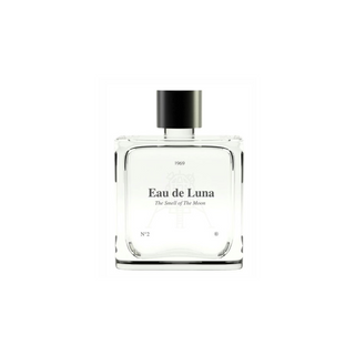 Eau de Luna perfume bottle on a white background