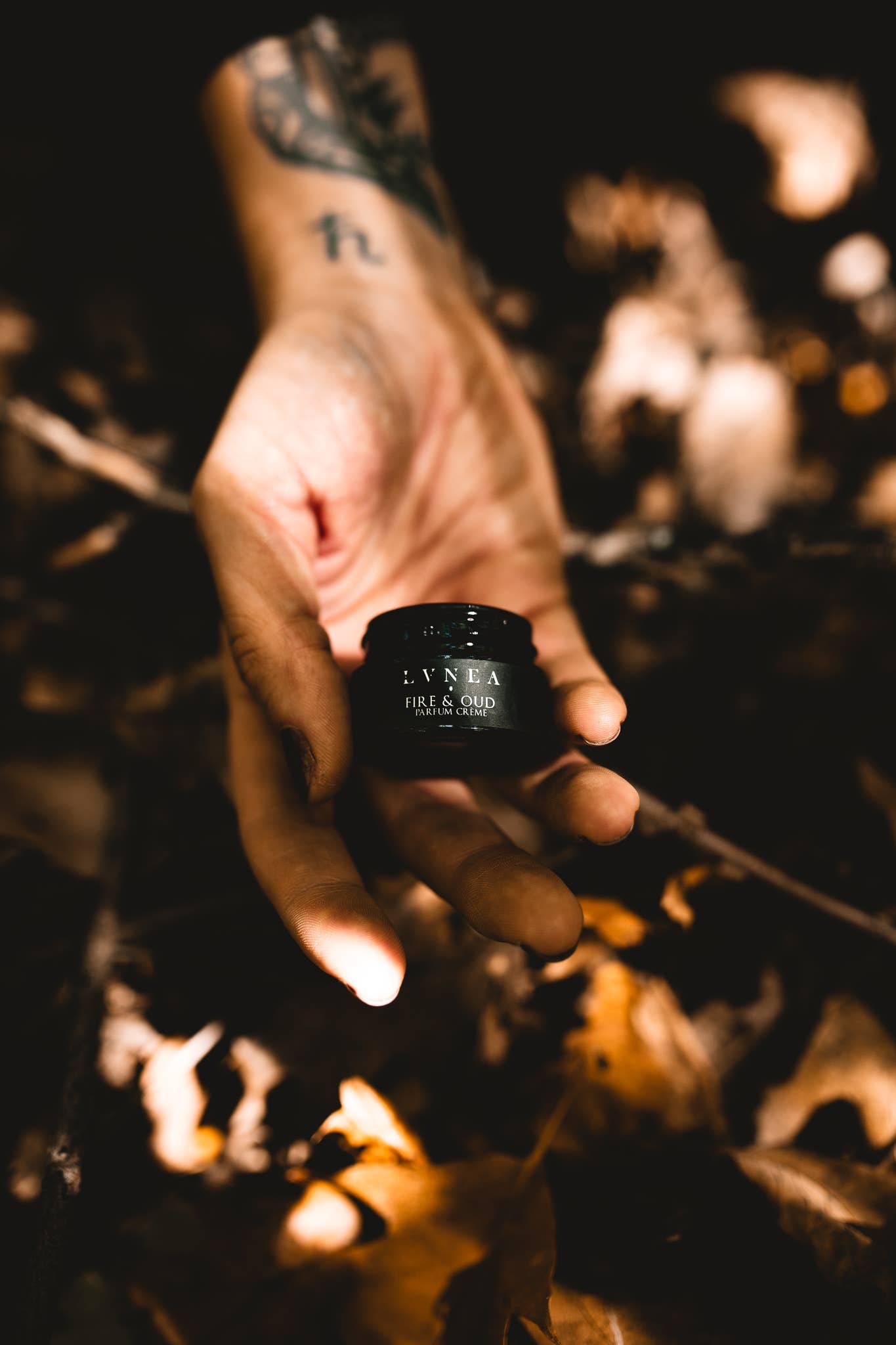 FIRE & OUD Solid Perfume | Agarwood, cedar, smoke